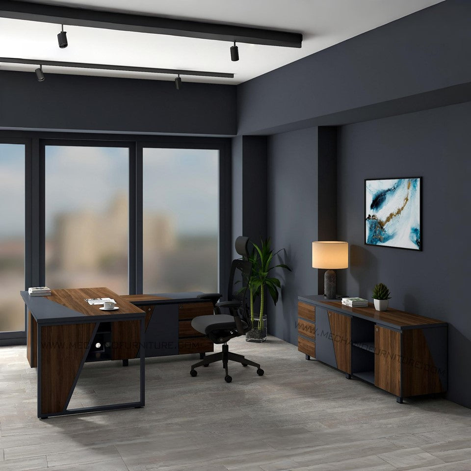 Angulo (Table with Integrated Side Rack)