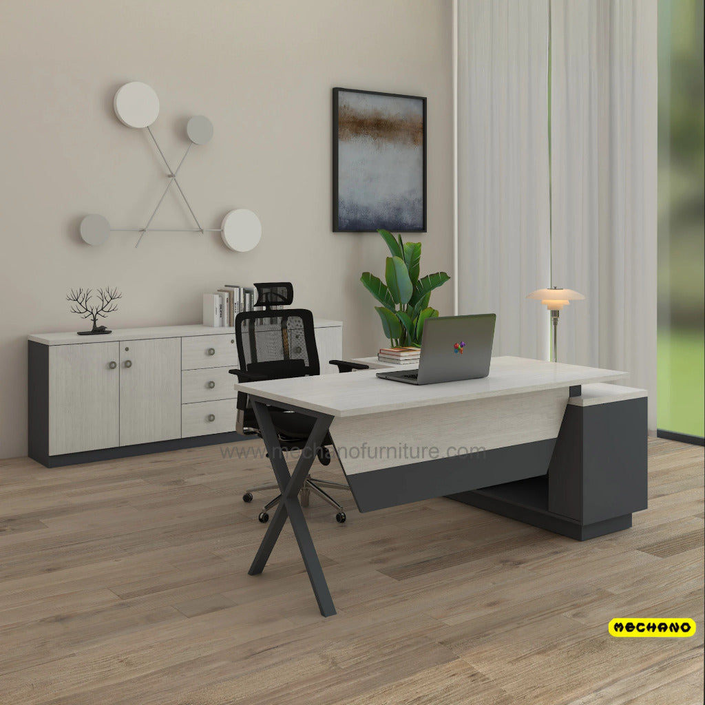 Kross-2 (Table with Integrated Side Rack) – mechano-furniture